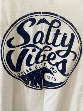 Salty Vibes with Navy Graphic Logo